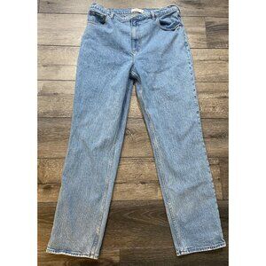 Abercrombie & Fitch Jeans The 90's Straight Ultra High Rise Size 33 16 Long 16L